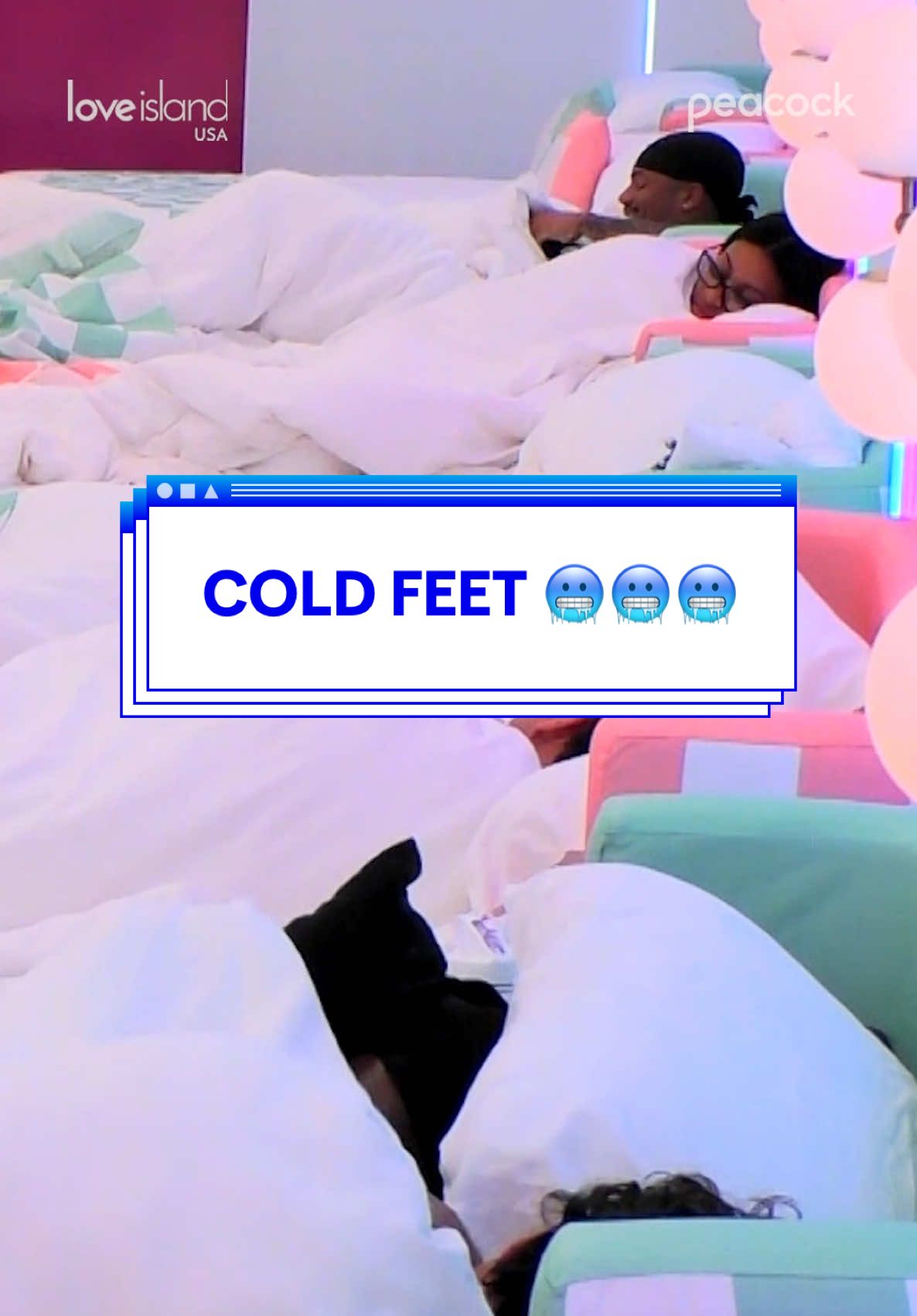 Olandria's got cold feet, but not when it comes to Nic! 🧊 #LoveIslandUSA @x_0lan @Nicolas Vansteenberghe 