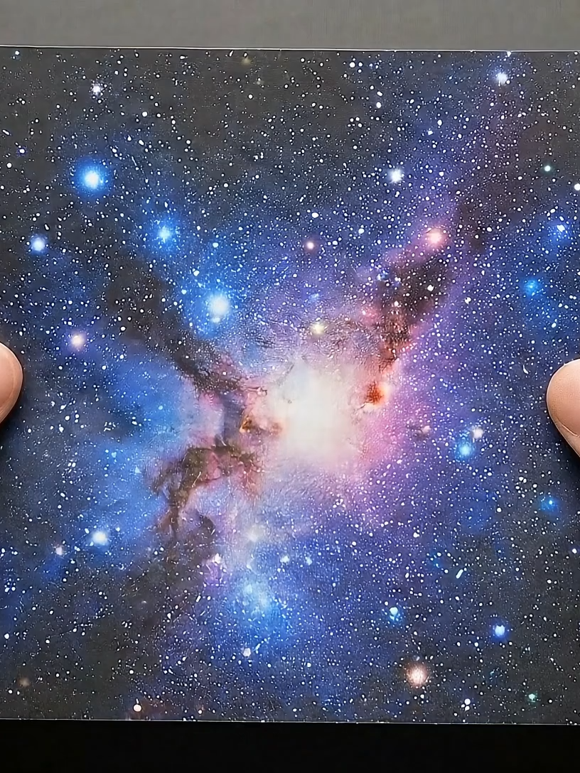 Crumpling galaxy paper #insideout #asmr #asmrsounds #asmreating