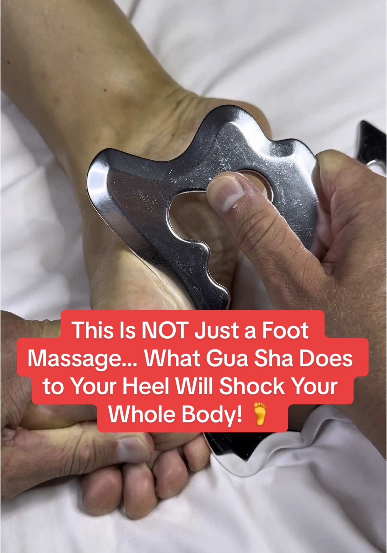 If you’re struggling with heel pain, plantar fasciitis, or tension in your feet—this ancient Gua Sha method isn’t just about scraping the skin. It works on a deeper level: ✅ Breaks down scar tissue & adhesions ✅ Releases tight fascia that pulls on your entire body ✅ Stimulates the reflex points linked to your organs, digestion, energy, and even your mood ✅ Boosts lymphatic drainage, improves circulation, and calms the nervous system ✅ Triggers emotional release stored in the fascia Your feet carry the stress of your entire life—when you release them, your back, hips, neck, even your mind feel the shift. Don’t underestimate the power of this ancient technique—it’s more than pain relief. It’s a full-body reboot from the ground up. 🔥 Try it once and feel the difference instantly! #HeelPainRelief #PlantarFasciitisFix #GuaShaMagic #FootTherapy #FasciaRelease #NaturalHealing #KinesiologyMassage #TMJtoToe #ReflexologyPower #LymphaticDetox #PainReliefNaturally #KinezioHealing #EmotionalRelease #ChronicPainSolution #plantarfasciitis #footpain #footpainrelief 