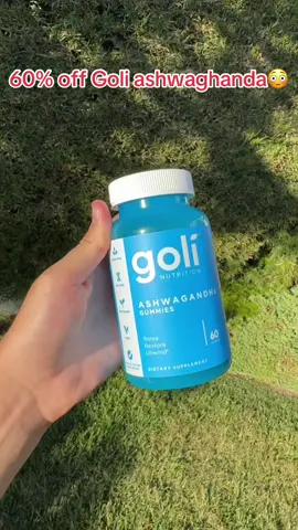 60% off flash sale Goli Ashwaghanda limited time deal 3 pack