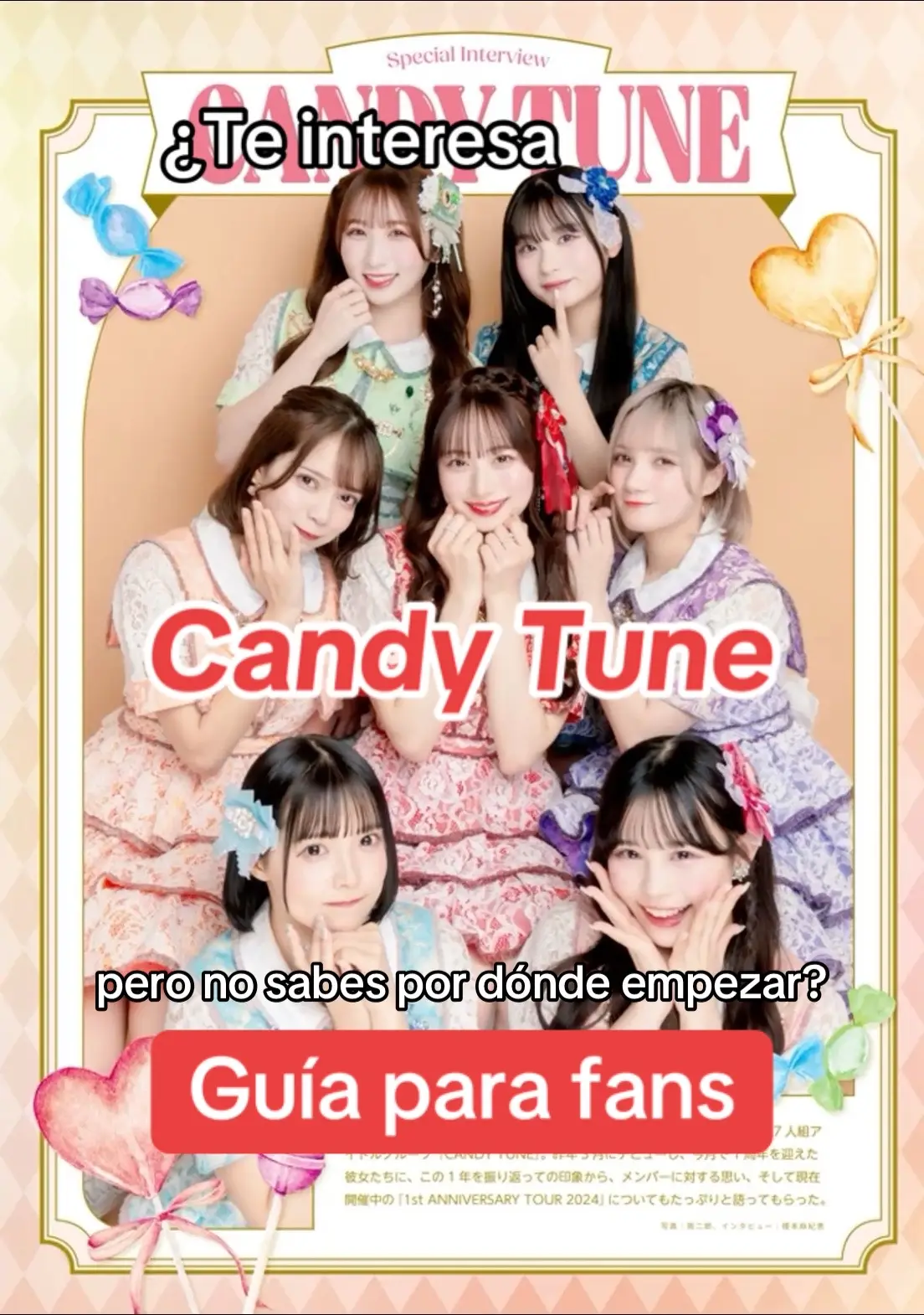 Candy Tune promete darte una experiencia dulce, quizás demasiado dulce, y de verdad que cumplen. La verdad me enamoré de ellas desde su primer MV, “hanamaru”, con un tema de porristas y una actitud positiva que te sana el corazón y te llena de energía, y mientras más pasa el tiempo, más me gusta lo que hacen. Sus canciones se sienten como un viaje y sus MV en general son o muy locos o muy adorables. Si te gusta la música más seria también tienen algo para ti. Estas chicas no sólo tienen voces estupendas, sino que sus performances son también fabulosas y siempre están llenas de carisma e hiperactividad. Realmente necesitas darles una oportunidad, porque todo lo que hacen es oro y llevan poquito, sólo un par de años igual que el resto de grupos de Kawaii Lab. ¿quién es tu oshi de Candy Tune? Sólo diré que amo a Nachiko con todo mi corazón. ¡Gracias por existir, @CANDY TUNE ! #idols #jpop #recomendacionmusical #girlgroups #otaku #candytune 