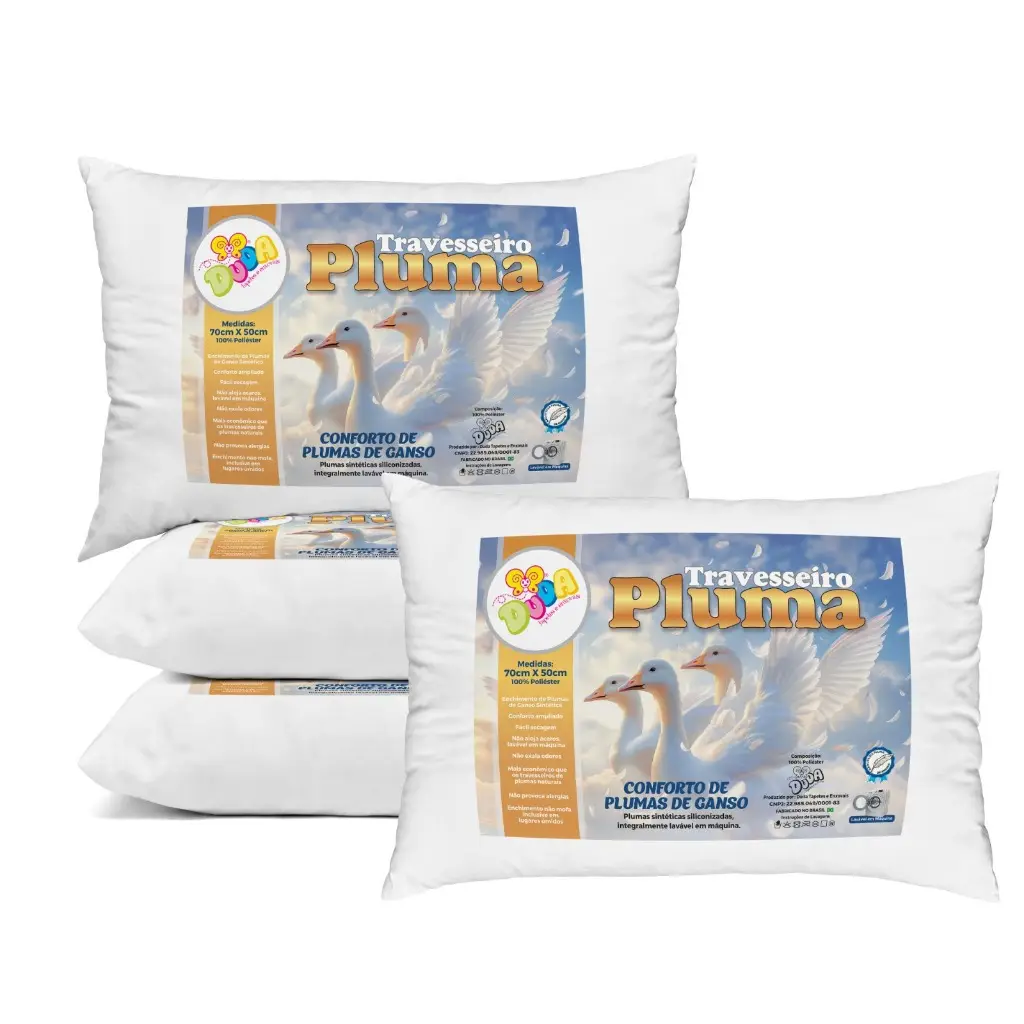Dê uma olhada em Kit 4 Travesseiro Pluma de Ganso Confortavel e Macio Antiacaro 70x50cm por R$34,90 - R$59,90. Compre na Shopee agora! https://s.shopee.com.br/6ppZxo5Syv
