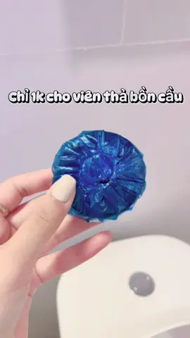 Giá chỉ 1k 1vien thả bồn cầu, các bác mua dùng thử đi ạ, bồn cầu trông sạch sẽ và khủ mùi hôi cực tốt #vienthaboncau #deal1k #viral 