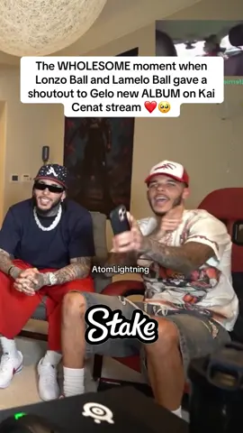 The WHOLESOME moment when Lonzo Ball and Lamelo Ball gave a shoutout to Gelo new ALBUM on Kai Cenat stream ❤️🥺 #kaicenat #gelo #lameloball #ballbrothers #lonzoball #NBA @Kai Cenat 
