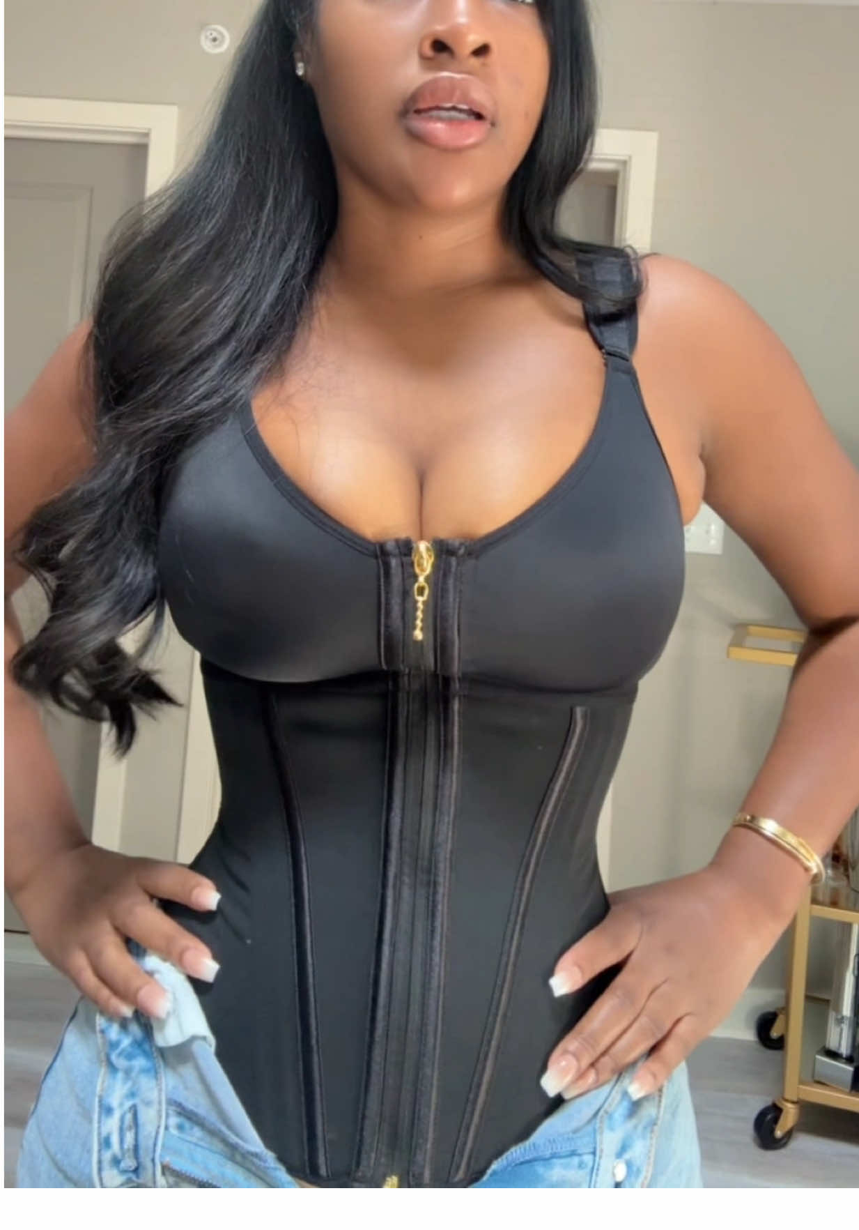 my favorite waist trainer has a built in bra! 