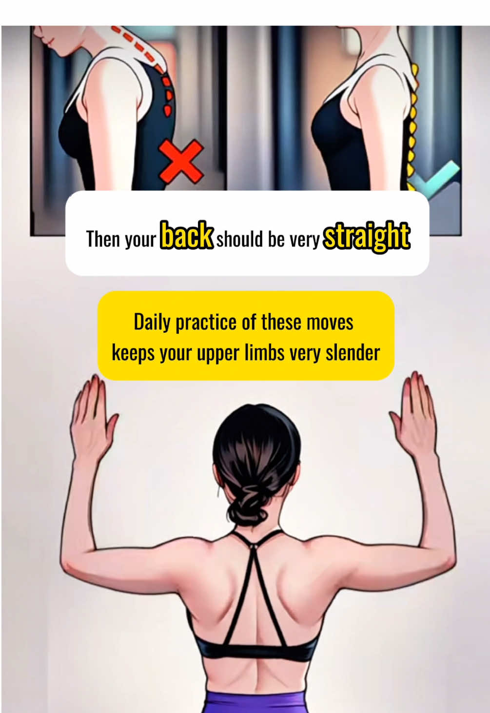 Daily Practice of 3 Moves Keeps Your Upper Limbs Very Slender #shorts #Fitness #upperbodyworkout #slimarms #dailyexercise