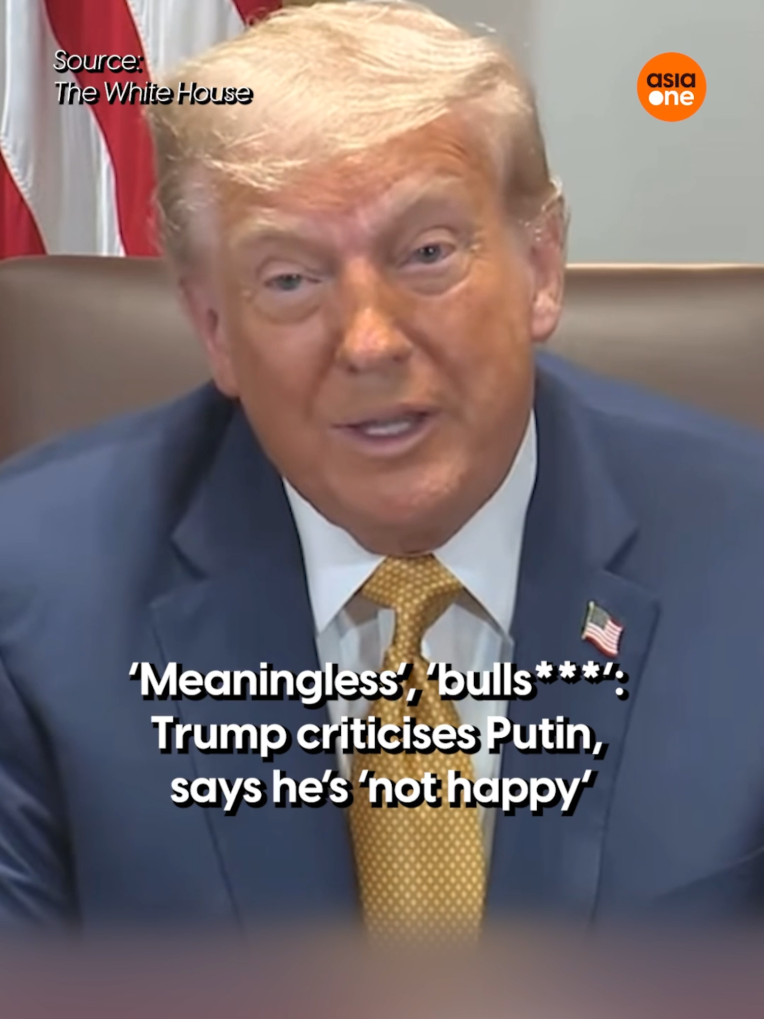 US President Donald Trump said he is “very unhappy” and criticised his Russian counterpart Vladimir Putin on Tuesday (July 8) at a meeting with cabinet officials.  #news #USA #Russia #Ukraine #War