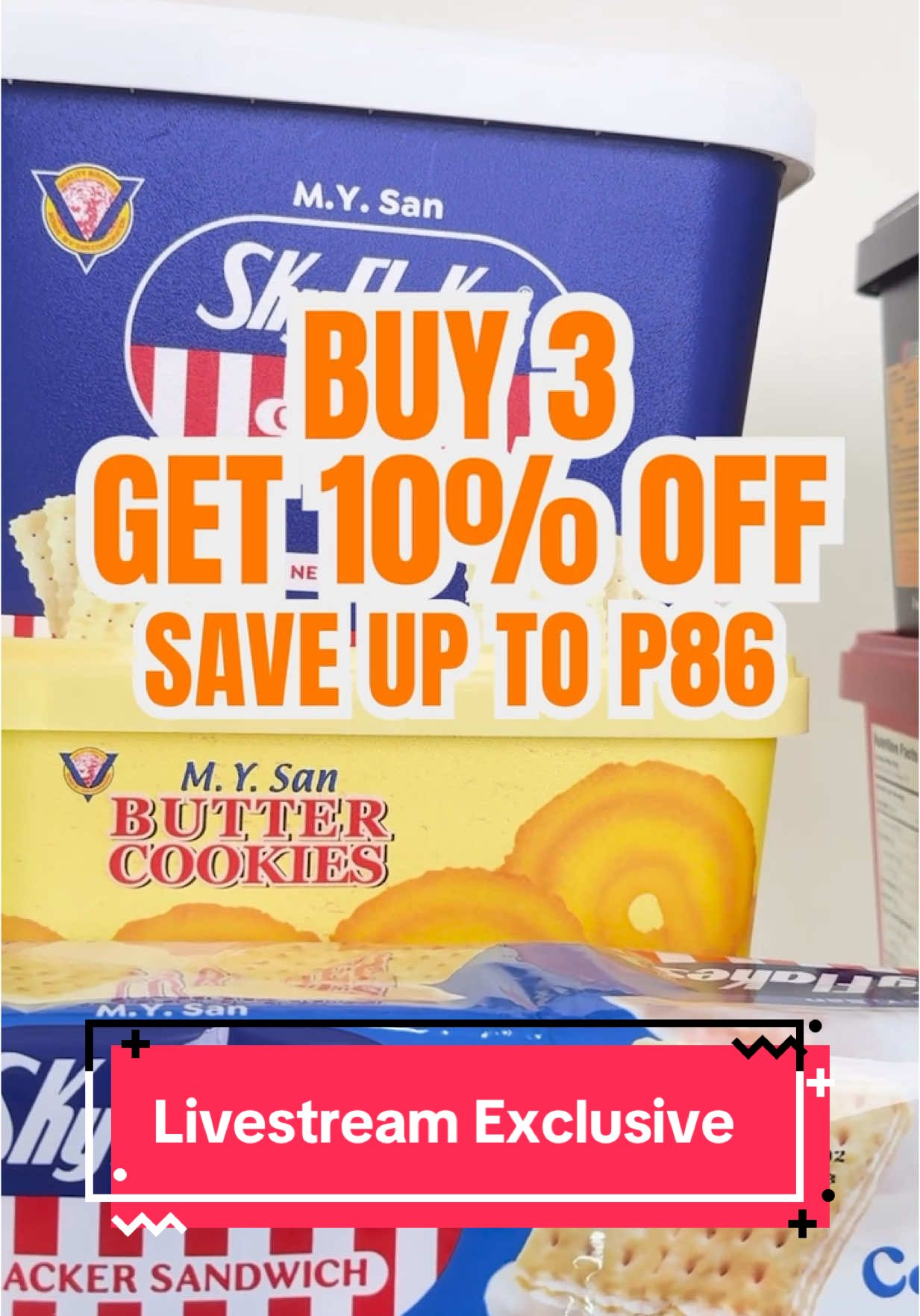 Stock up on your Monde Nissin Favorites! Buy 3 get 10% Off and save P86!  Sulitin ang bigating discounts! Ano pa ang hinihintay mo? Checkout na! #MondeNissinSale #TiktokShop
