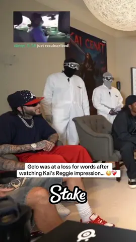Gelo was at a loss for words after  watching Kai’s Reggie impression… 😳❤️‍🩹#kaicenat #amp 