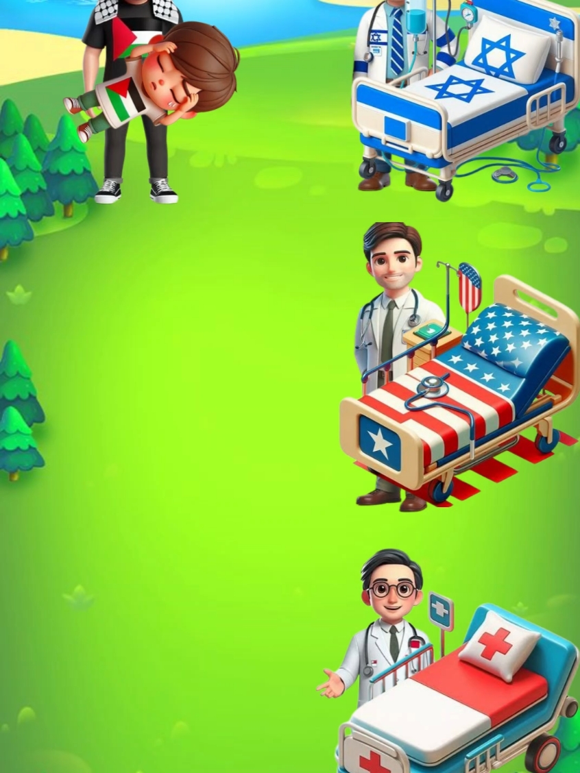 Dokter Indonesia Bantu Anak Palestina‼️😱 #animasi #animasilucu #kartun #kartunlucu #palestina #fyp 