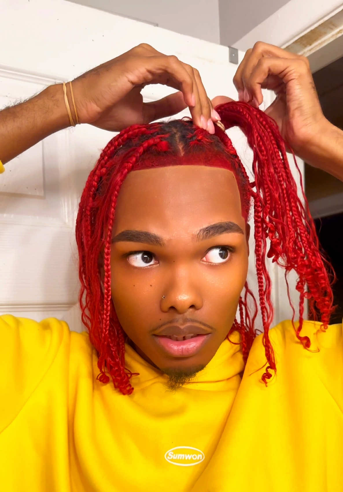 my hairstyles deserve a museum #bohobraids #clearskin #braids #bun #hairstyle 