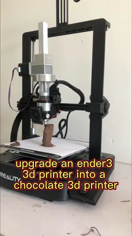 Upgrade an ender3 3D printer into a chocolate 3D printer#printingtechnique #3dprint 
