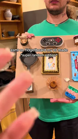 guess his favorite meme 😩 #lowqualityasmr #fidgetboard #asmrforsleep #papa 