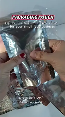 packaging pouch for your small food business ziplock type, half clear, standup pouch #packaging #packagingideas #smallbusinesspackaging #SmallBusiness #ziplockpouch 