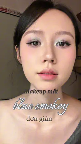 Hướng dẫn makeup mắt tone khói xanh #makeuptutorial #makeupmat #shedella 