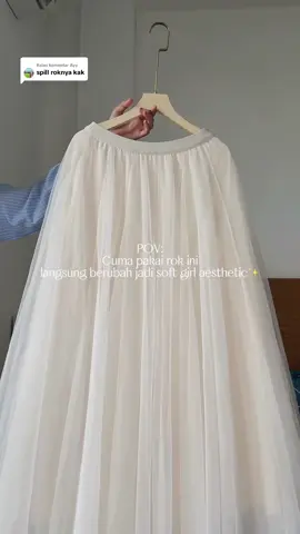 Membalas @Ayy Rok tutu ini tuh definisi effortless feminine. nggak cuma flowy, tapi juga nyaman dan ringan banget dipakai. Bisa di-styling casual, bisa juga buat acara semi formal. Multifungsi banget 💕 #roktutu #outfitinspiration #todayslook #muslimahfashion #ootdhijab #todaysoutfit 