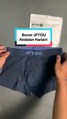 Nyaman dipakai seharian! 🩲 Boxer JFYOU bahan lembut & adem, gak gampang melar. Bisa beli satuan atau paket isi 3 lebih hemat. #BoxerPria #CelanaDalamPria #JFYOU #BoxerNyaman #PaketBoxer #BoxerAdem #PakaianDalamPria #BoxerHarian 