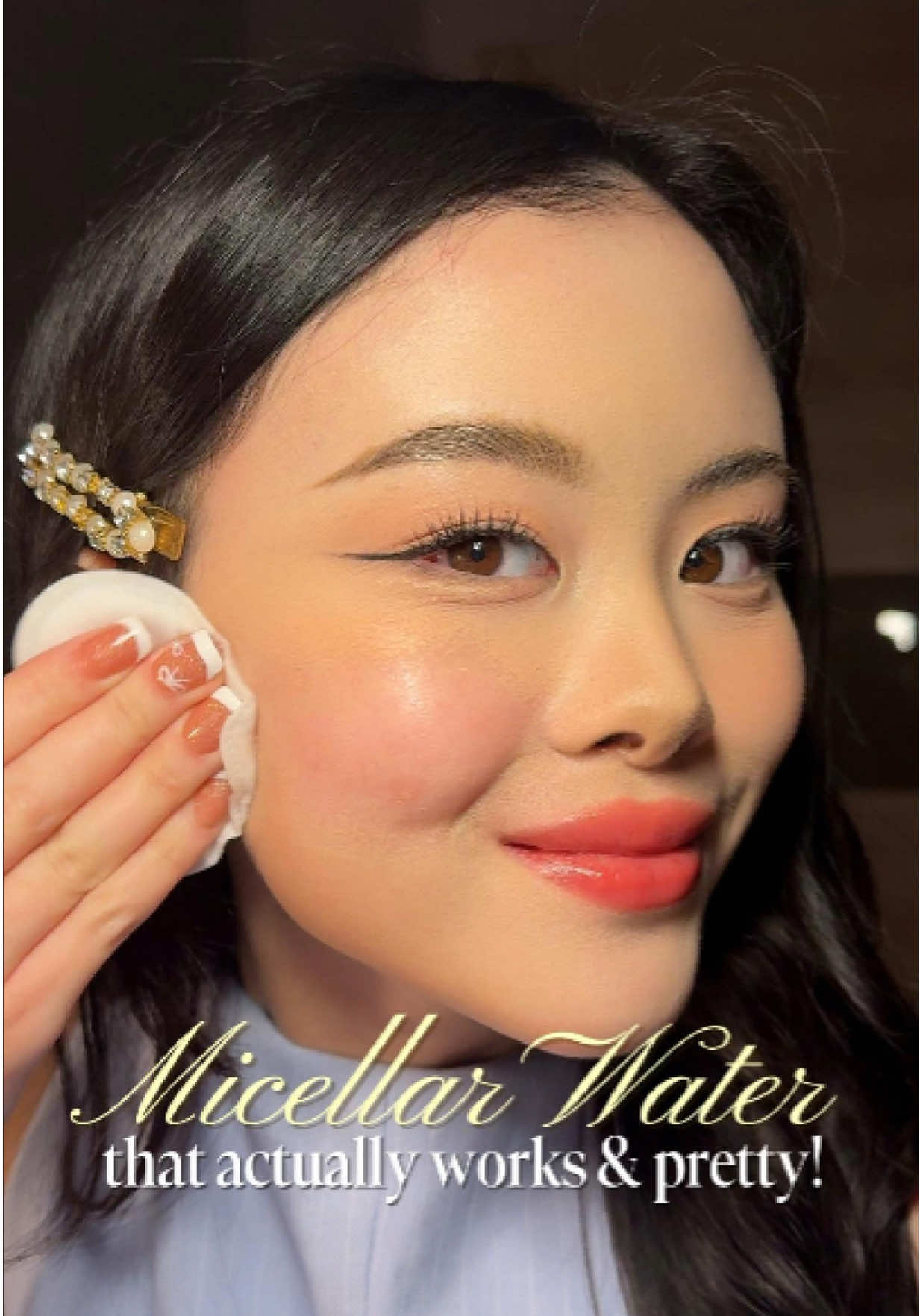 Finally Found You’s pretty micellar water? don’t walk, run!🏃‍♀️💙💜  @Finally Found You  #FinallyFoundYou