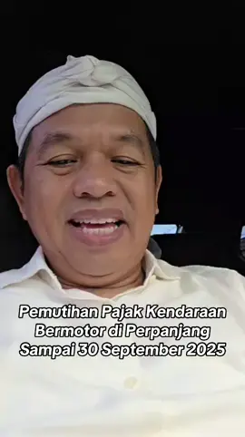 Ayoooo yang belum bayar pajak … segera manfaatkan Program Pemutihan denda dan tunggakan pajak kendaraan bermotor Periode 1 juli - 30 September 2025 ..  #pemutihanpajak2025 