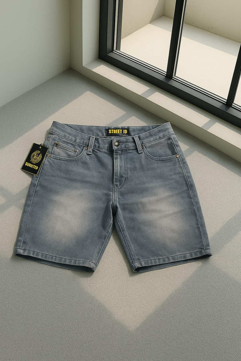 Celana Jeans Pendek Pria casual dan kece 🔥 #celanajeanspendek #celanajeans #celanapendekjeans #celanapria #celanajeanspendekdistro 