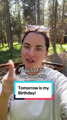 Tomorrow is my birthday! Day 5 of 30 days of our Road-trip! @CaraB @Joel Maun #yellowstone #fyp #foryou #trip #roadtrip #fypシ #dayinthelife #foryoupageofficiall #travel #waterfall #swimming #foryou #traveltiktok 