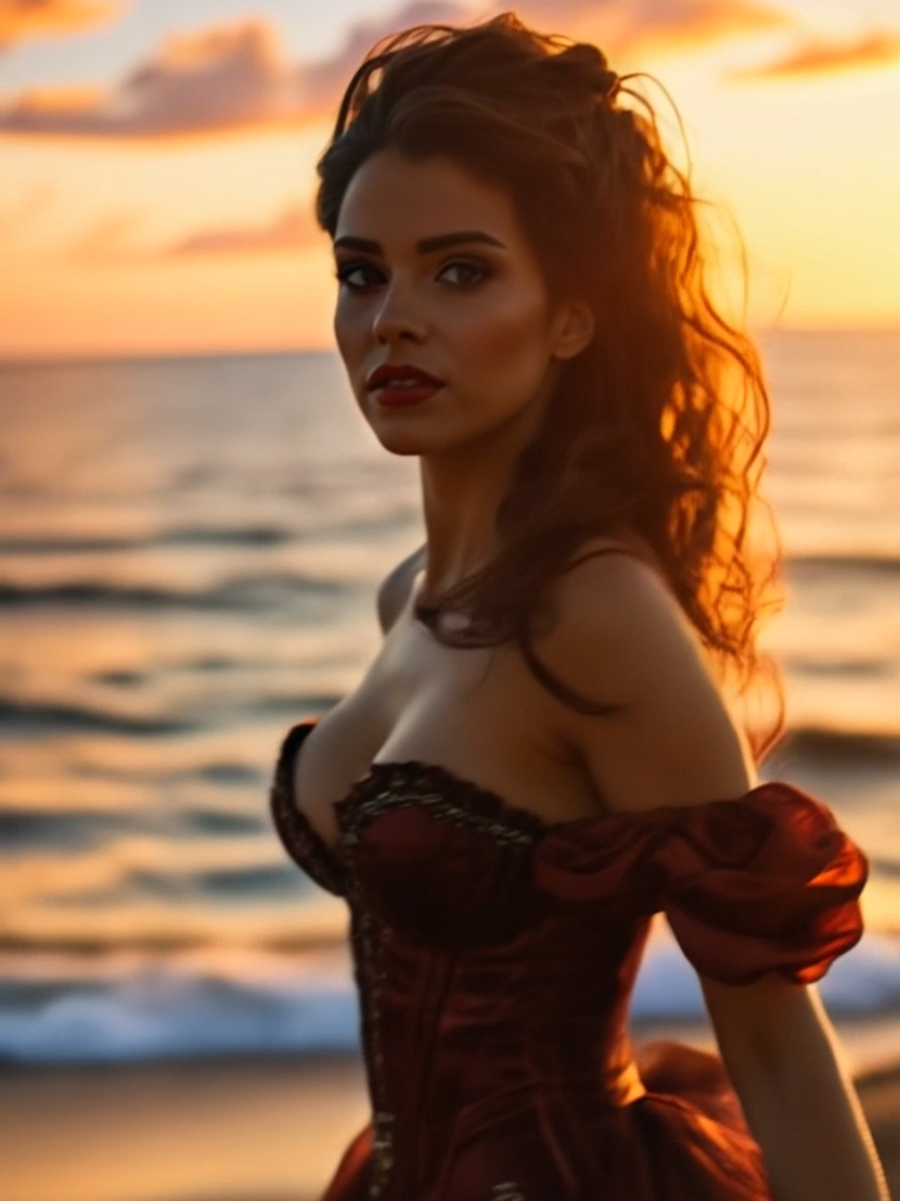 beauty of the past ✨️ ☠️ 🏴‍☠️ #piratesofthecaribbean #costumeideas #BabeAlert #victorian #redhair 