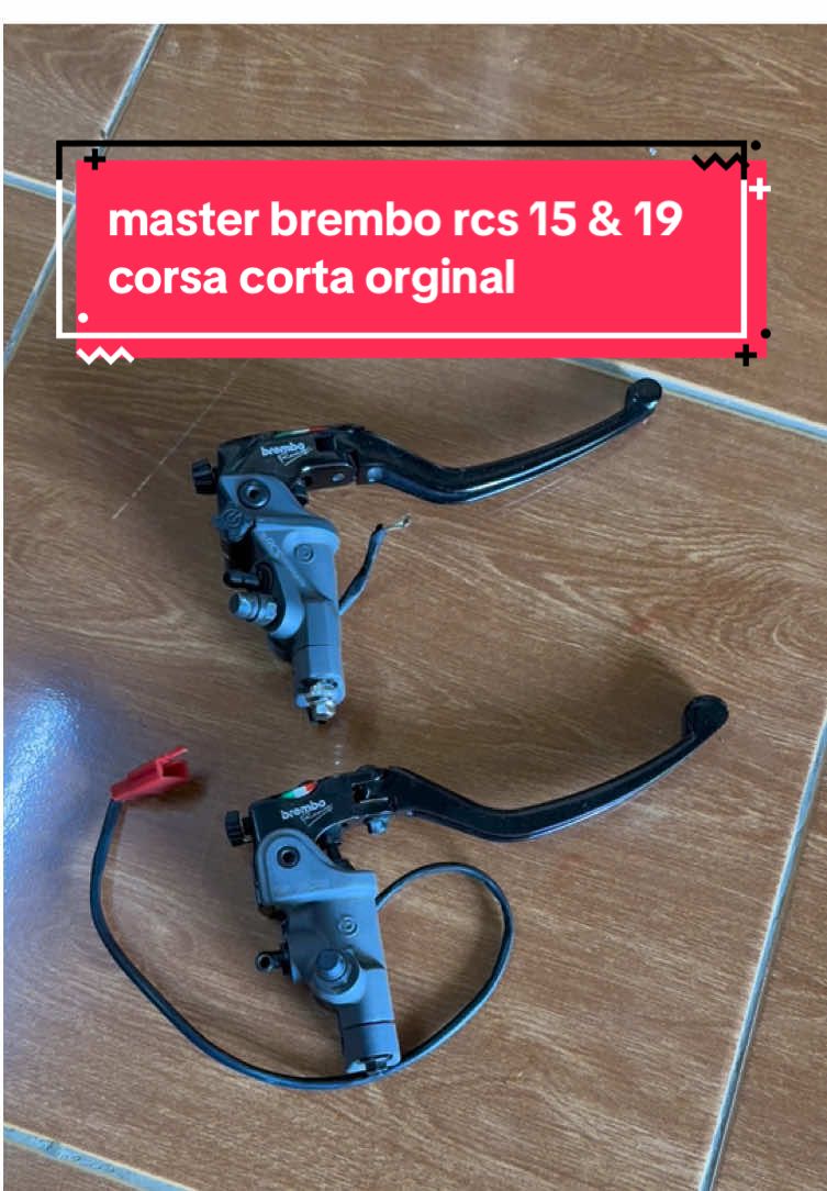 ready master rem brembo rcs 15 & 19 corsa corta original, kondisi super mulus, kelengkapan unit only  wa: 0858-6587-6176 #123partshop #fypシ #brembo #kawasakizx25r 
