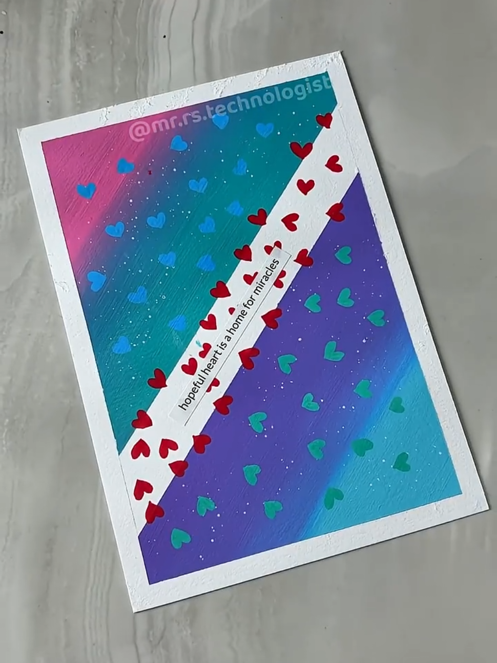 easy satisfying acrylic painting 🎨🖌️  #asmrsounds #artist #frontpage #hack #hope #art #texturedart #handmade #texture #painting #shade 