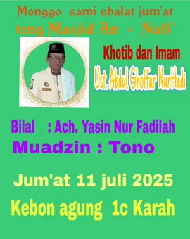 ayo dulur2 jum'atan nang Masjid An -  Nafi' #ayojum'atan