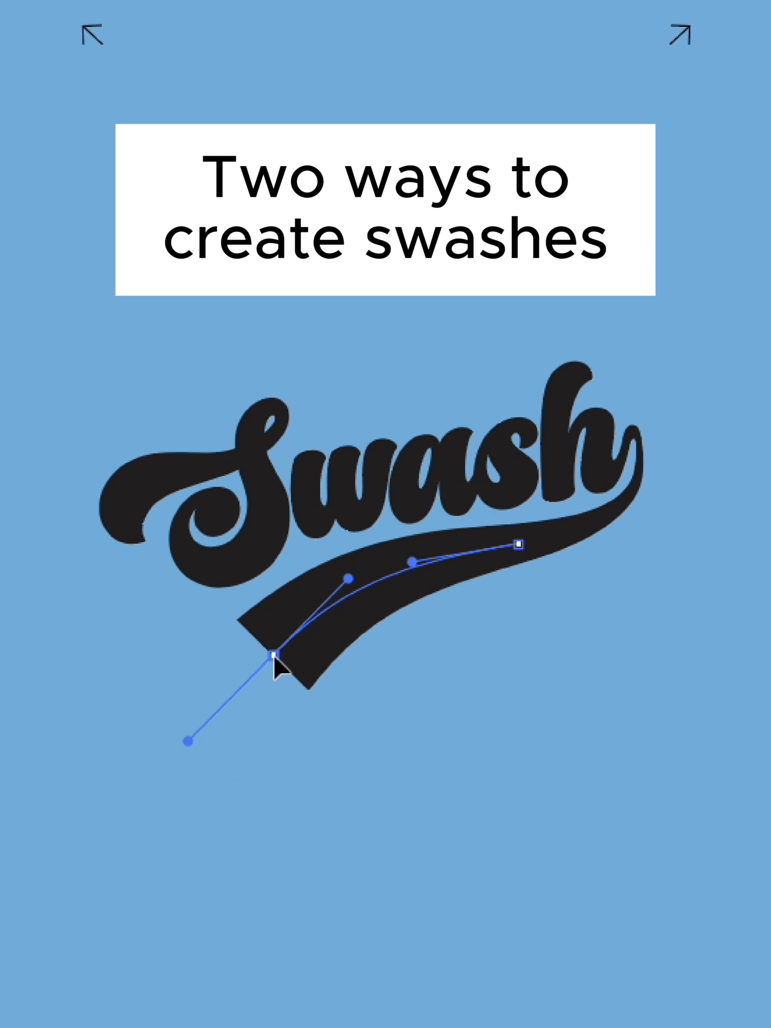 Graphic designers - here are two quick and easy ways to create custom swashes / tail sweeps in Adobe Illustrator.  . . . . . #adobeillustrator #graphicdesign #adobeillustratortutorial #posterdesign #graphicdesigntips #graphicdesigner #graphicdesigndaily graphic design tutorial #logodesigner #typecity