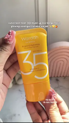 new formula & new packaging Wardah bright-C sunscreen 💛. definisi sunscreen murce yg bikin glowyy + cerahin mukaa ✨ #wardah #wardahsunscreen #sunscreenwardah #wardahbeauty #sunscreenviral #sunscreen #skincareroutine 