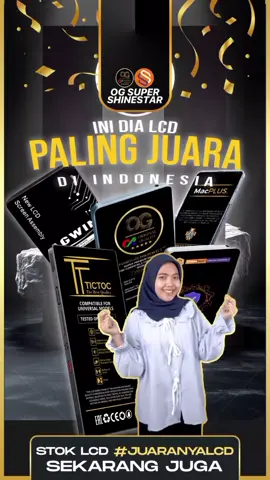 MAU CARI LCD YANG JUARA? YA DI JUARANYA LCD😍 Bukan cuma lengkap, tapi juga berkualitas, bergaransi, dan terbukti dipercaya teknisi di seluruh Indonesia. Dari OG Super, Shinestar, Agwin, Macplus, sampai Tictoc semuanya ada di Juaranya Lcd😍😍 ✅ memiliki tipe yang lengkap ✅ original seperti bawaan asli ✅ tidak kebiruan ✅ sentuhan responsif Jadi kamu uda pakai lcd yang mana nih dari produk Juaranya Lcd😍 Komen di bawah ya👇🏻 #juaranyalcd #lcdhp #ogsupershinestar #fypシ #servis #teknisi 