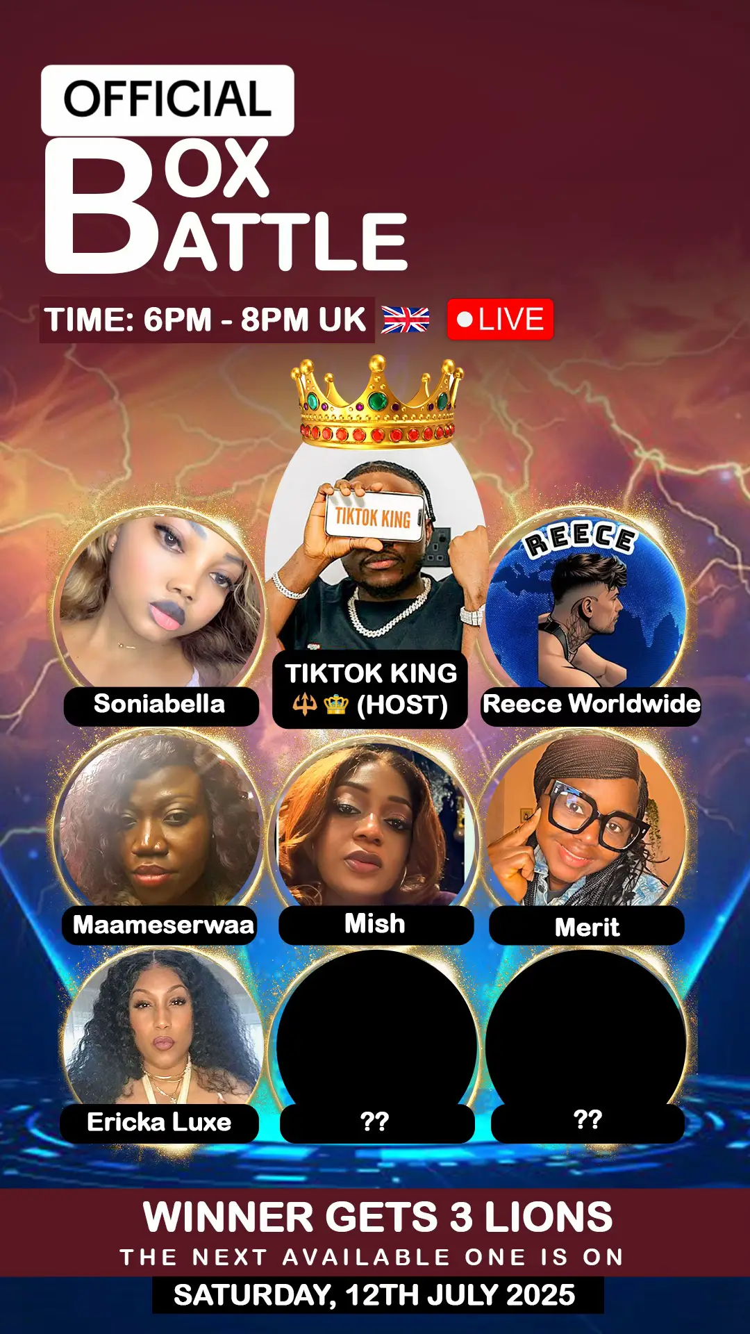 Get ready for the epic moments with @Soniabella🔱👑🥇Gracious @Maameserwaa_asare  🇬🇭 🇬🇧 @🥂Ericka_Luxe👸🏽Sniper Babe🎯 @𝑴𝒊𝒔𝒉 𝑫𝒊𝒈𝒊𝒕𝒂𝒍 | 𝑨𝑰 @🦁 🌎 ReeceWorldWide 🌎 🦁 #kingoftiktok #tiktokking 