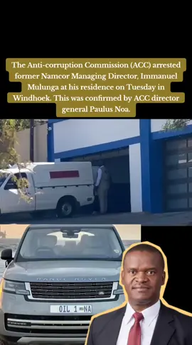 Noa could however not shed more light on the reasons for Mulunga's arrest, urging NewsOnOne to follow court proceedings on Wednesday, when he is expected to appear in court. Mulunga was arrested on Tuesday by the Anti-Corruption Commission (ACC) as part of a renewed probe into financial misconduct at the national oil company. His arrest follows earlier controversies, including a 2023 incident where he authorised a N$100 million payment for an Angolan oil block without board approval an action that led to his suspension but he was later cleared of criminal intent by the ACC. Although he was exonerated by a disciplinary tribunal in August 2024, he was fired shortly afterward over a separate N$53 million fuel-related deal. In June 2025, Mulunga successfully challenged the dismissal in the Labour Court. Unconfirmed reports suggest that the ACC is now also closing in on more former Namcor executives, who oversaw several questionable transactions, and are linked to the unexplained disappearance of fuel stock. The debt-ridden parastatal announced on Sunday that it still faces financial difficulties and needs more government funding to settle outstanding debts, despite a N$1.2 billion government bailout in April 2024. Namcor said they still owe around N$1.6 billion, including N$800 million under a restrictive supply agreement and another N$800 million to other creditors.  Here is  ACC director general Paulus Noa. 