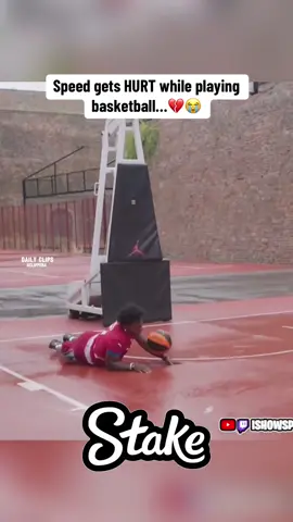 Speed gets HURT while playing basketball…💔😭                    | Daily Clips | #ishowspeed #fyp #trending #viral #speed 