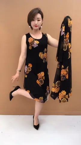 Women's ice silk dress set, noble and elegant#tiktok #tiktokshop #fyp #fashion #foryoupage 