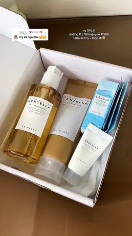 Replying to @✨💖Michaella💖✨ super sulit from ₱2700 to ₱900+ nalang + freebies pa!😩 #fypシ゚viral #fyppppppppppppppppppppppp #fypviraltiktok🖤シ゚☆♡ #fypage #centellaasiatica #centella #centellaskincare #skincare #skincareroutine #skincareset 