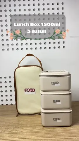 Lunch box 1500ml 3 susun  #fypシ #fypdongggggggg #xybca #lunchbox #cekkeranjangkuning☝️☝️ 