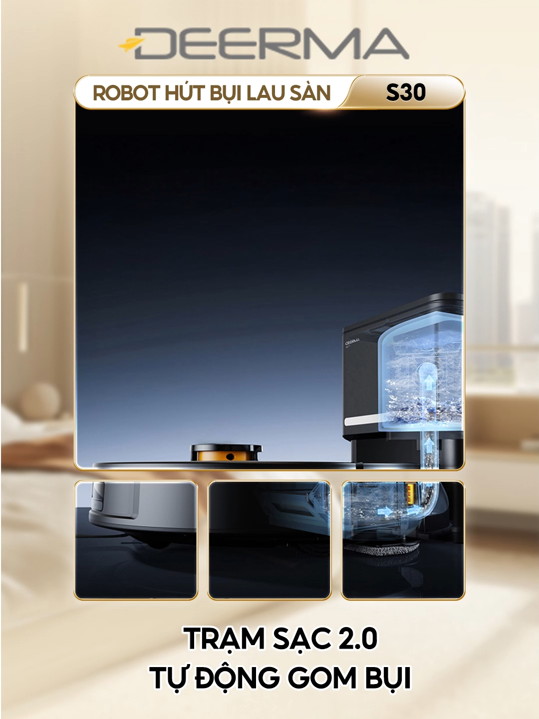 Không phải giúp việc, cũng không phải mẹ – mà nhà vẫn sạch? #robothutbuilausan #tudonggombui #thongminh #deermas30 #deermavietnam