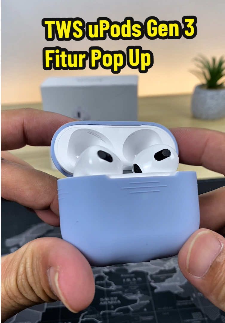 Wow! TWS uPods Gen3 ini udah ada fitur pop up-nya dan juga deteksi telinga otomatis. Harganya terjangkau banget langsung cek keranjang kiri!  #twspopup  #twsupodsgen3  #twsmurah  #twsiphone  #gajiansale 