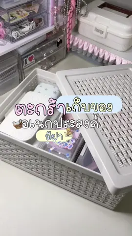 ตะกร้าเก็บของมีฝานำเด้อ #ของใช้ในบ้าน #ป้ายยาของใช้ #ป้ายยาtiktok 