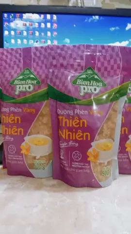 Combo 03 túi đường phèn vàng thiên nhiên túi 500g #duongbienhoa #viralvideo #muataitiktokshop #xuhuongtiktok 