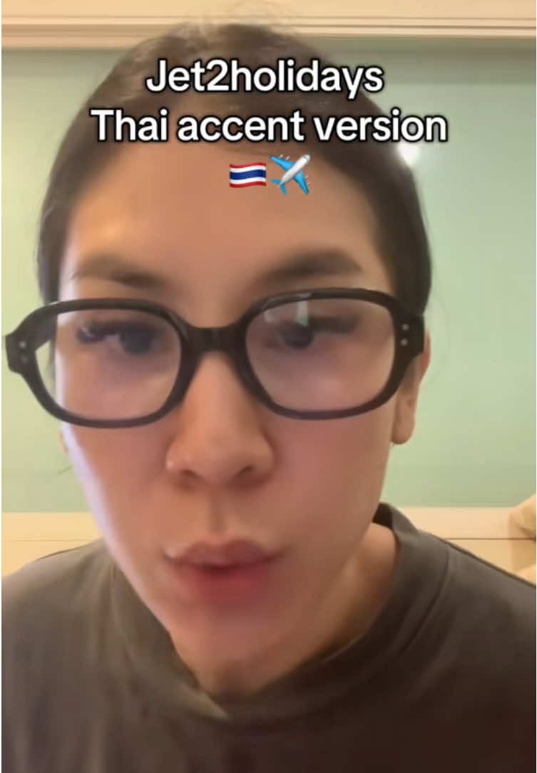 Since everyone wants me to make it a sound hahahaha  #viral #jet2holidays #thaiaccent #nothingbeatsajet2holiday #fyp #fypシ #fypシ゚viral 