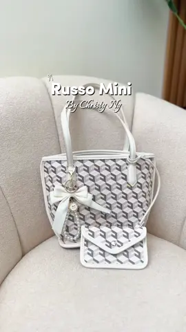 russo white nya cakep bgt 🤍✨🫶🏻🥹 #christyng #russobag #tasbahu #totebagmini 