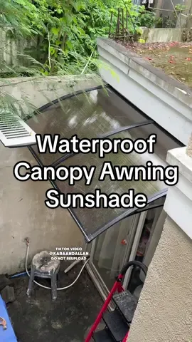 Finally may waterproof canopy na kami sa labas! No more anggi tuwing umuulan!  #canopy #awning #sunshade #waterproof #outdoorsunshade #modofo 