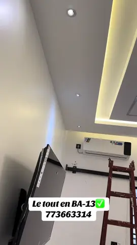 Faux plafond BA-13✅ #expatdakar #toutlemonde #vuesmedia #1millionaudition #electricien #plaquiste 