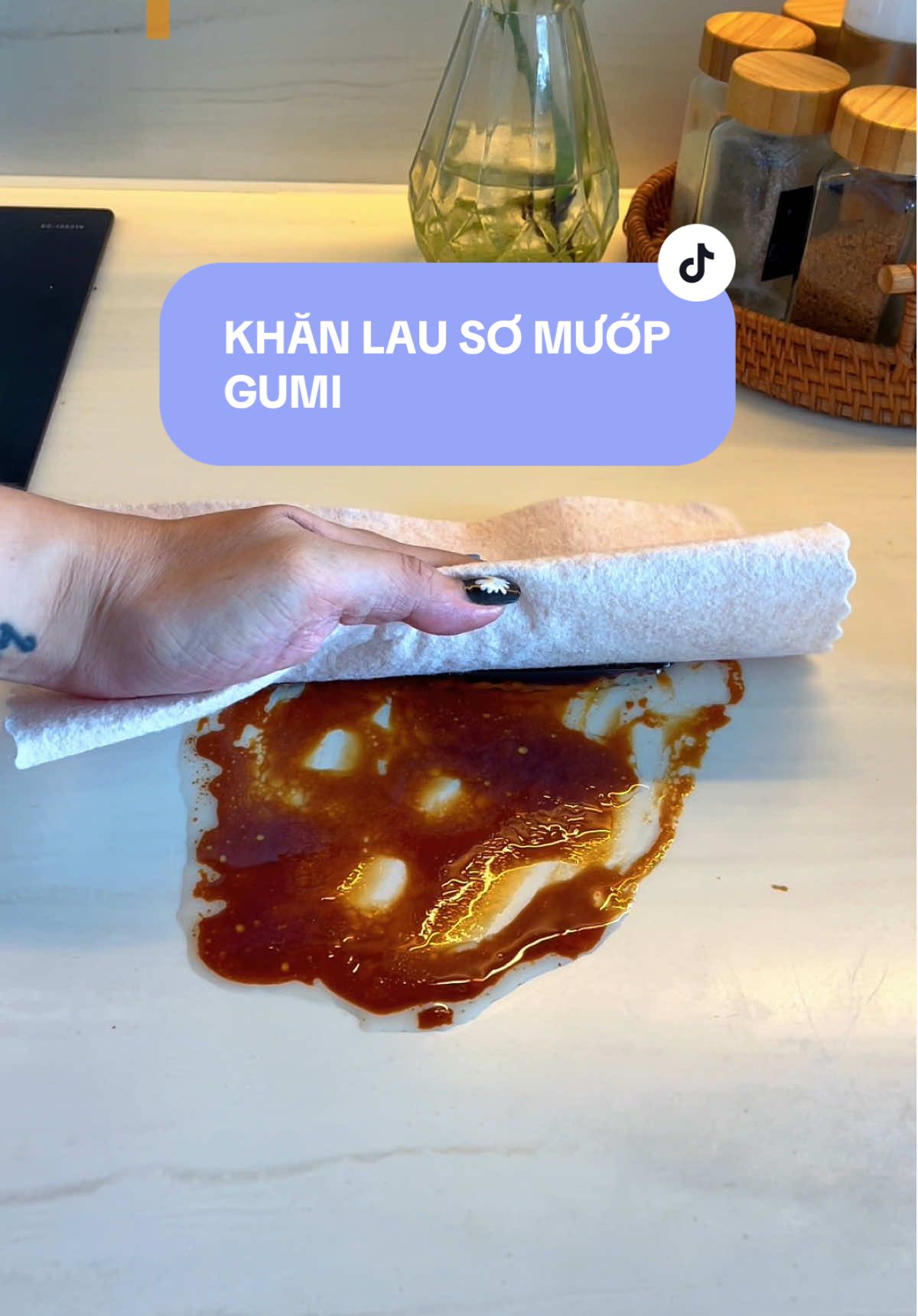 Khăn lau sơ mướp thấm hút tốt, lau sạch, dễ giặt, không ám mùi, có thể sử dụng lại nhiều lần đáng xiền nha #metaodo #khanlausomuop #gumi #khanlausomuopgumi 