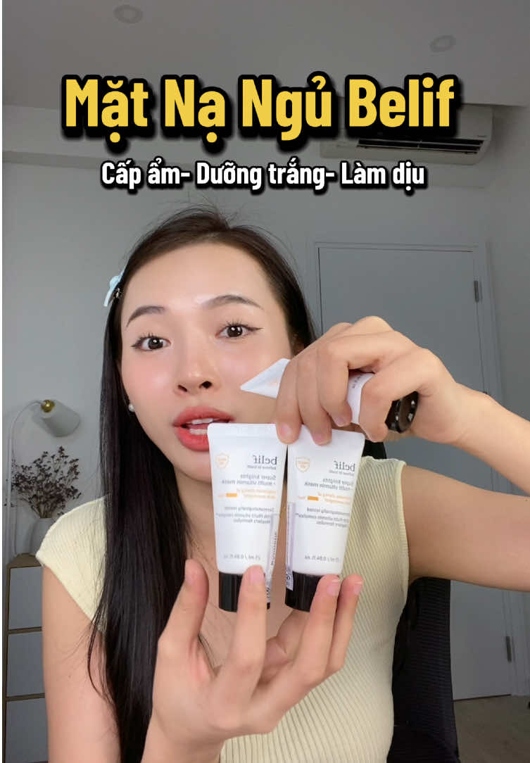 Nạ ngủ cao cấp giá hời của Belif nè mấy bà #xuhuong #xuhuongtiktok #skincare #skincareroutine #matna #matnangu #matnabelif #matnangubelif #belif #belifskincare #matnanguduongda #duongda #duongtrang #duongtrangda #capam #lamdiuda #sleepingmask 