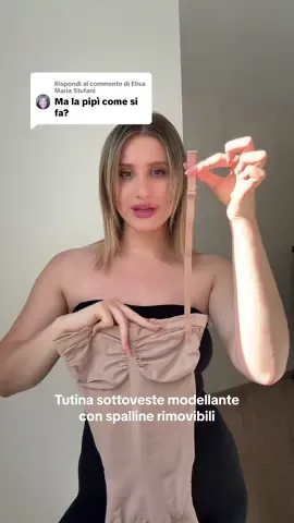 Risposta a @Elisa Maria Stufani La tutina sottoveste modellante è dotata di una fessura che si sposta e ti permette di andare in bagno senza problemi! 🤗 #abbigliamentodonna #nudepear #shapewear 