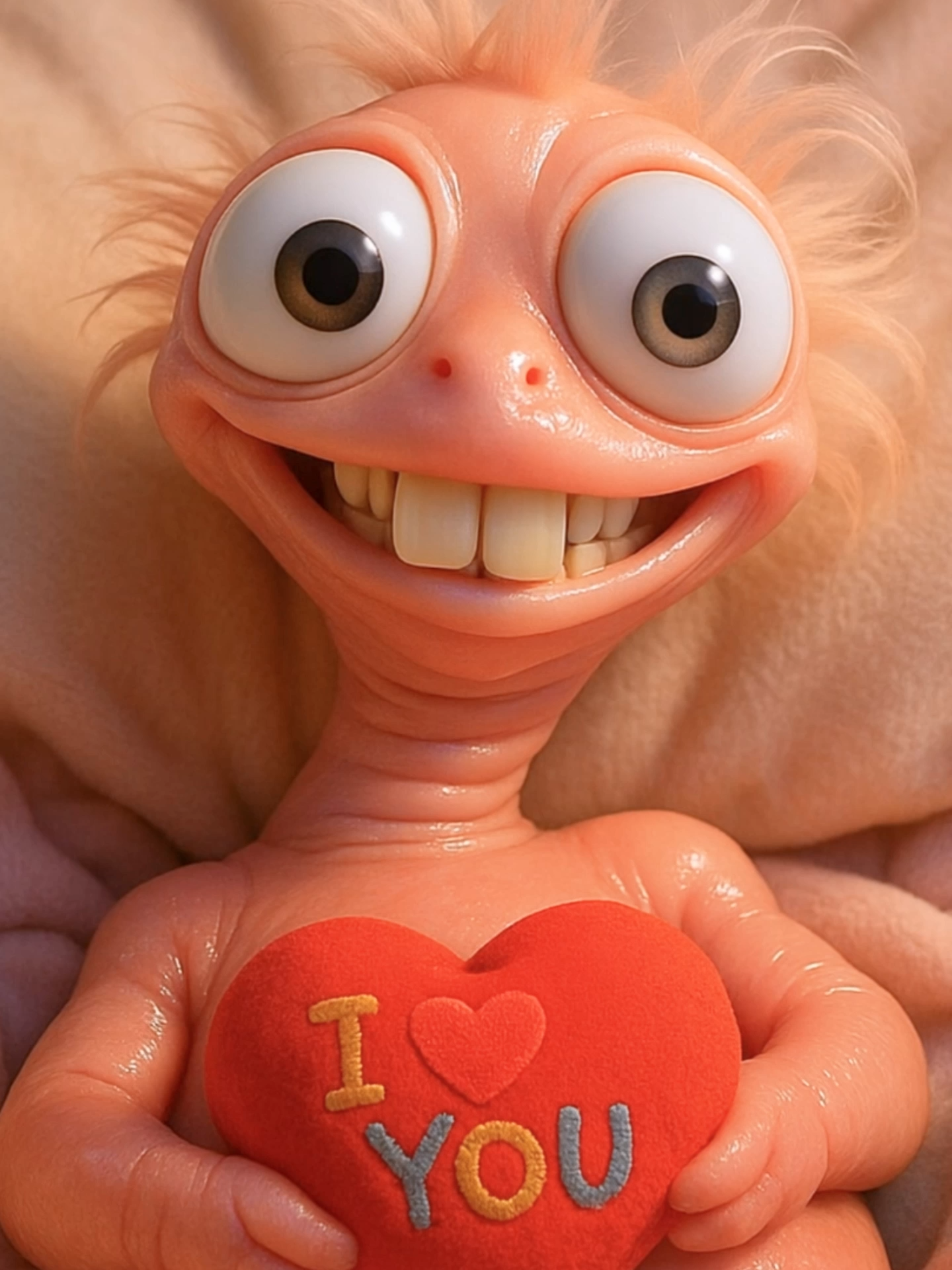 Weirdly Cute Love #iloveyou #funnylove #weirdlycute #livewallpaper #whimsical #spreadthelove #aivideo #fyp #foryou #goofyvibes #lovemessage